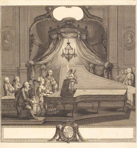 Le concert mecanique, Joseph de Longueil metszete, 1769 (metszet és metszet)